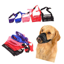 Load image into Gallery viewer, 1PC Adjustable Mesh Breathable Small&amp;Large Dog Mouth Muzzle Anti Bark Bite Chew Dog Muzzles Training Products Pet Accessories