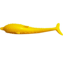 Load image into Gallery viewer, Pet Soft Plush Creative 3D Carp Fish Shape Cat Toothbrush Toy With Catnip,Pet Silicone Molar Stick Teeth Cleaning Cats Toys