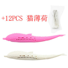 Load image into Gallery viewer, Pet Soft Plush Creative 3D Carp Fish Shape Cat Toothbrush Toy With Catnip,Pet Silicone Molar Stick Teeth Cleaning Cats Toys