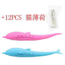 Load image into Gallery viewer, Pet Soft Plush Creative 3D Carp Fish Shape Cat Toothbrush Toy With Catnip,Pet Silicone Molar Stick Teeth Cleaning Cats Toys