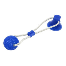 Load image into Gallery viewer, Pet Toys Suction Cup Rubber Dog Chew Toys Pet Ball Tug Toy Tooth Cleaning Chewing Puppy Pet Toy Tug Rope Handle