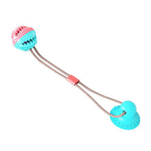 Load image into Gallery viewer, Dog Bite Toy with Suction Cup Doggy Pull Ball Multifunction Pet Molar Bite Toy Durable Dog Tug Rope Ball Toy - Tugging