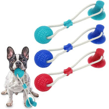 Load image into Gallery viewer, Pet Molar Bite Toys with Suction Cup Dog Rubber Chew Ball Pets Teeth Cleaning Safe Elasticity Soft Puppy Toys for Small Dogs