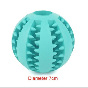 Pet Molar Bite Toys with Suction Cup Dog Rubber Chew Ball Pets Teeth Cleaning Safe Elasticity Soft Puppy Toys for Small Dogs