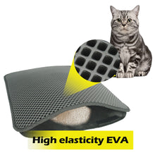 Load image into Gallery viewer, Waterproof Pet Cat Litter Mat EVA Double Layer Cat Litter Trapping Pet Litter Cat Mat Clean Pad Products For Cats Accessories